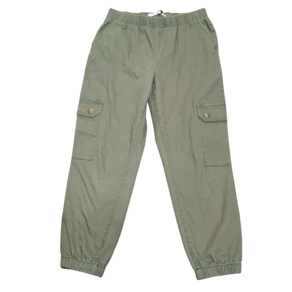 Celebrity Pink XS Olive Green Cargo Jogger Pants Elastic Waist Utility Pockets